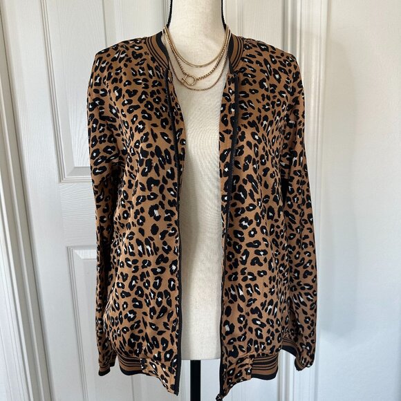 Jackets & Blazers - Cheetah Print Bomber Jacket